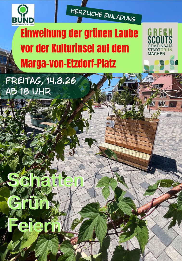 Grüne Laube Einladung zur Einweihung